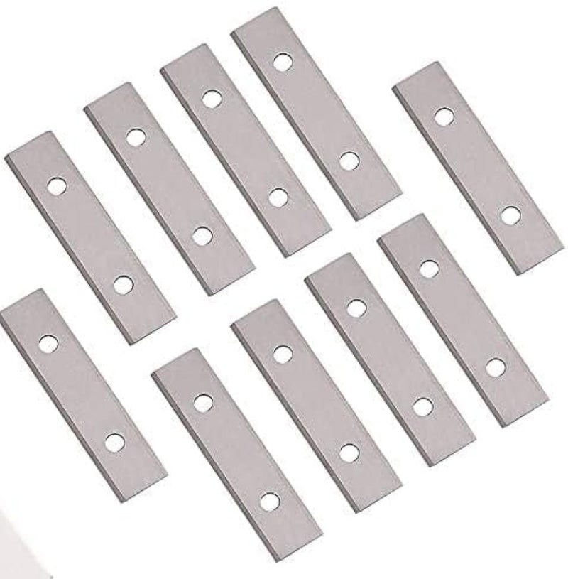 LU&MN 2.38"(60mm) Paint Scraper Carbide Blades Double-Edged Reversible Replacement Blade 2-3/8"(60X12X1.5mm) Fits Most equivalent General purpose Hand-Held Scrapers,10pcs By LU&MN - Image 1